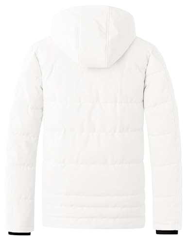 Wantdo – Doudoune Chaude Homme à Capuche – Manteau d’Hiver Matelassé, Style Outdoor & Urbain