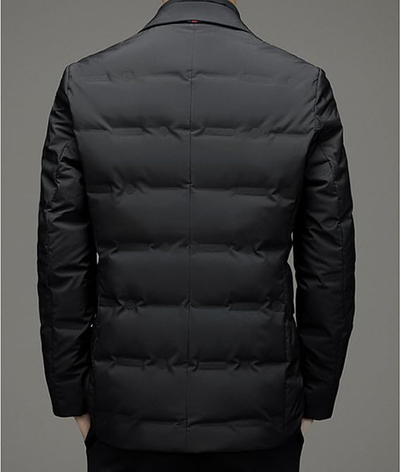 JEShifangjiusu – Doudoune Isolante Homme à Col – Manteau Thermique Rembourré & Coupe-Vent