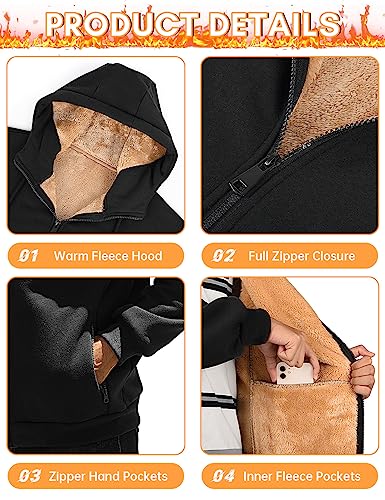 Sweat à capuche PASUDA zippé en polaire pour homme