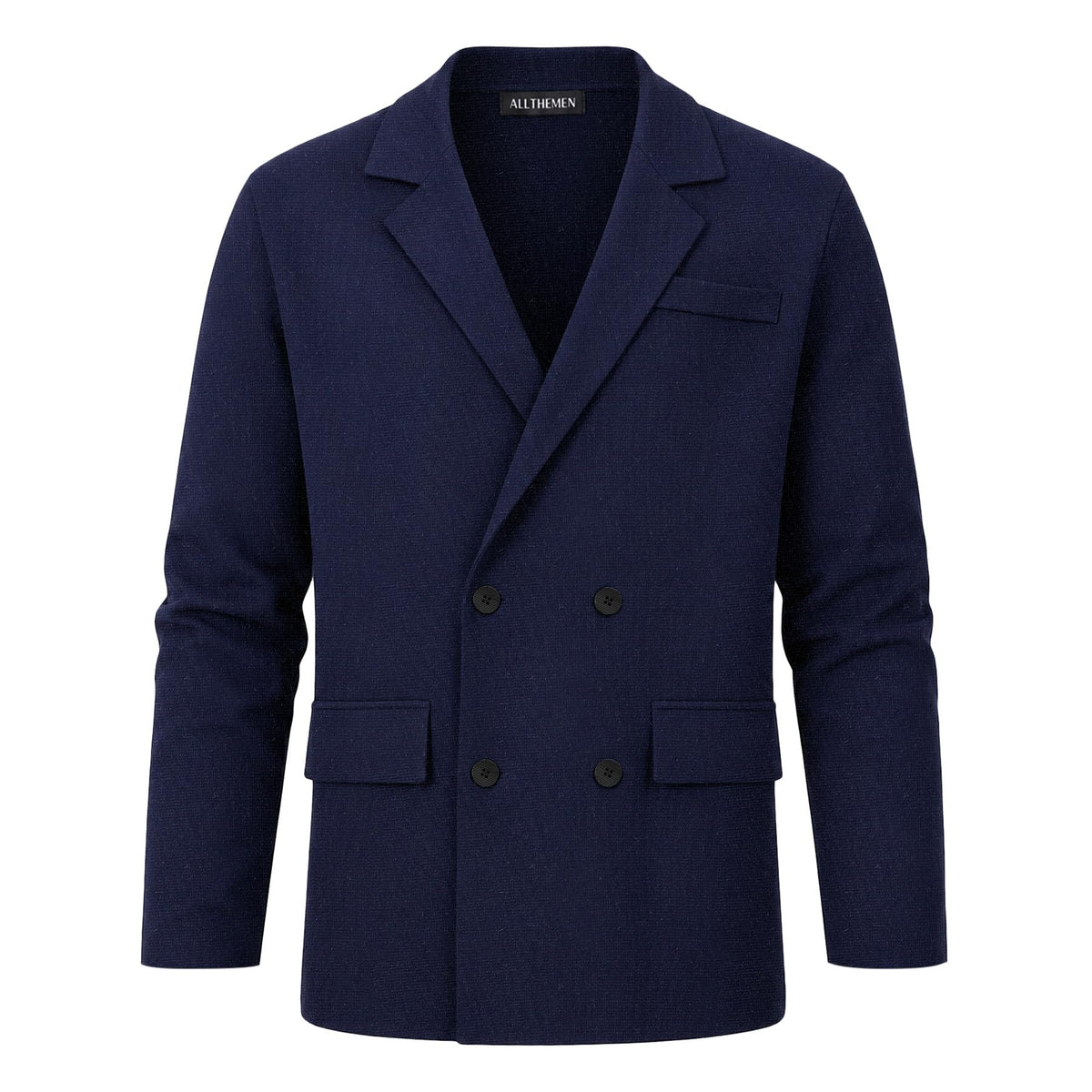 Allthemen – Cardigan Homme en Laine à Double Boutonnage – Pull Chaud & Élégant
