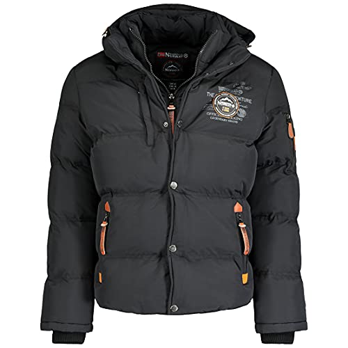 Geographical Norway Verveine Men – Doudoune Chaude à Capuche Homme – Veste Outdoor Rembourrée pour l’Hiver