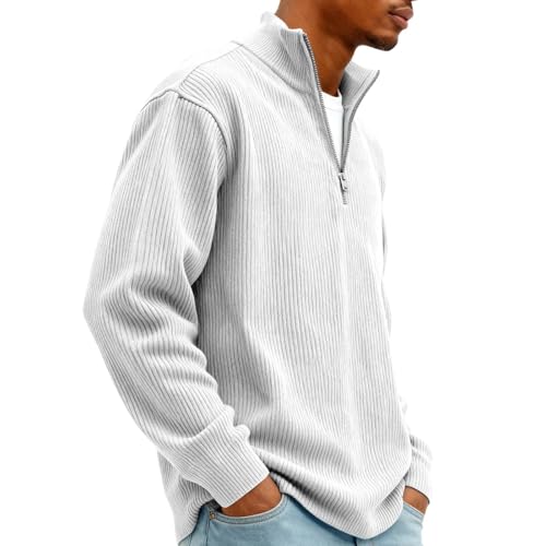Sweat homme en velours côtelé à manches longues