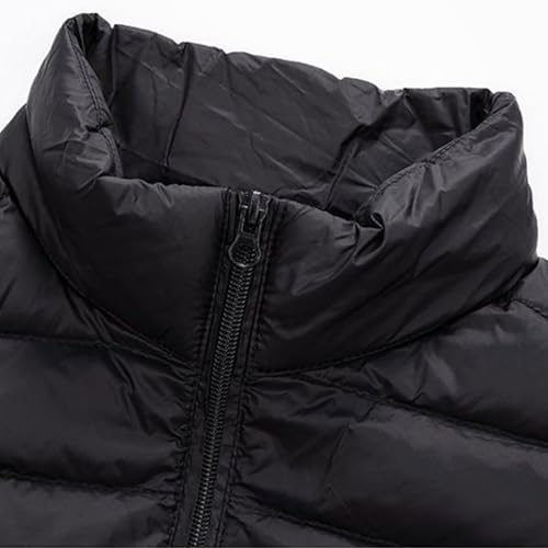 Doudoune sans manches ultra-légère pour homme – Gilet matelassé chaud et zippé style travail