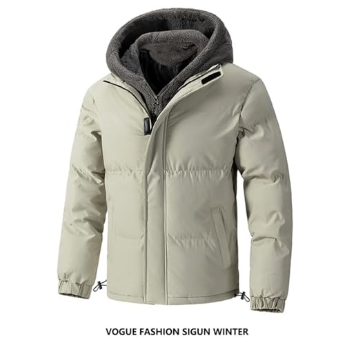 Doudoune Homme Hiver à Capuche – Blouson Matelassé Coupe Ajustée Style Bomber & Moto