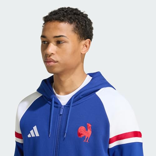 Sweat zippé à capuche adidas France Rugby Travel homme