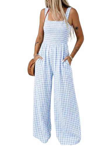 🌿 Dokotoo – Combinaison ample sans manches pour femme, pantalon large et poches