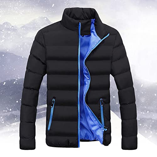 Doudoune Homme Chaude & Légère – Veste Hiver Slim Mi-Longue Style Travail & Moto