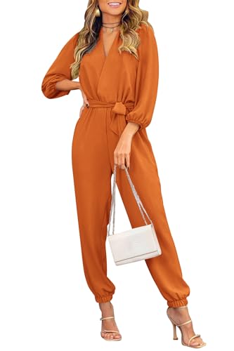 PRETTYGARDEN – Combinaison élégante sans manches pour femme, col montant et pantalon large avec poches