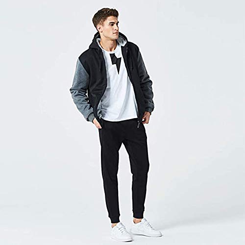 LBL – Veste Homme Épaisse à Capuche – Blouson Manches Longues, Décontracté & Urbain
