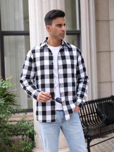 Gavliuu – Chemise Homme à Carreaux Manches Longues – Style Casual & Décontracté