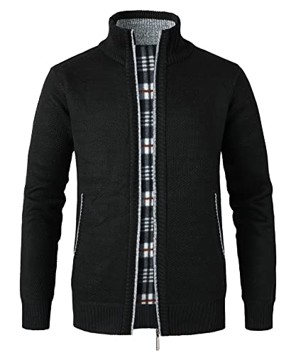 Cardigan homme Btmpmcs – Grosse maille et col zippé