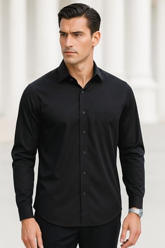 Chemise homme slim fit à manches longues – style business, décontracté et élégant