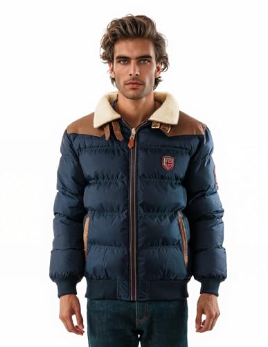 Geographical Norway Abradb – Doudoune Homme Chaude & Matelassée – Veste Coupe-Vent Automne/Hiver