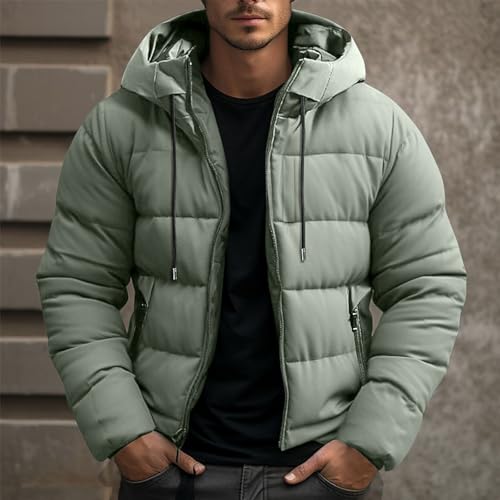 Doudoune Homme Hiver à Capuche – Parka Chaude, Épaissie & Coupe-Vent Grande Taille