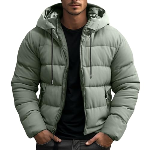 Doudoune Homme Hiver à Capuche – Parka Chaude, Épaissie & Coupe-Vent Grande Taille