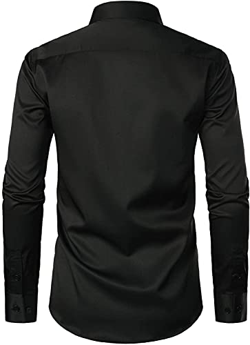 PARKLEES – Chemise Homme à Manches Longues – Style Décontracté & Business Élégant