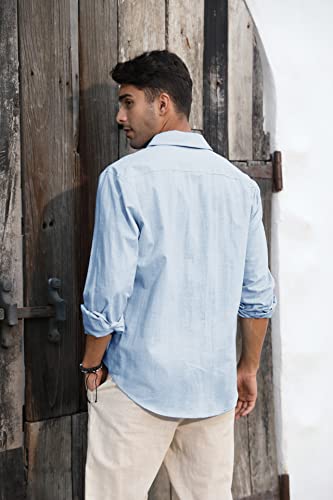 Runcati – Chemise Homme à Manches Longues – Style Décontracté, Moderne & Polyvalent