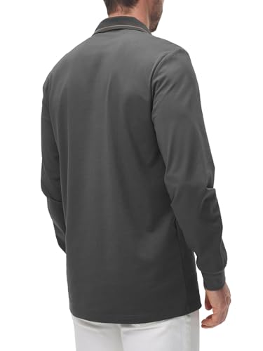 Comilaka – Polo homme décontracté en coton – Manches longues et style classique