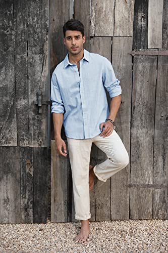 Runcati – Chemise Homme à Manches Longues – Style Décontracté, Moderne & Polyvalent