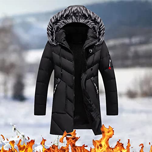 KINKOCCL – Veste Homme avec Fourrure – Blouson Décontracté, Chaud & Tendance