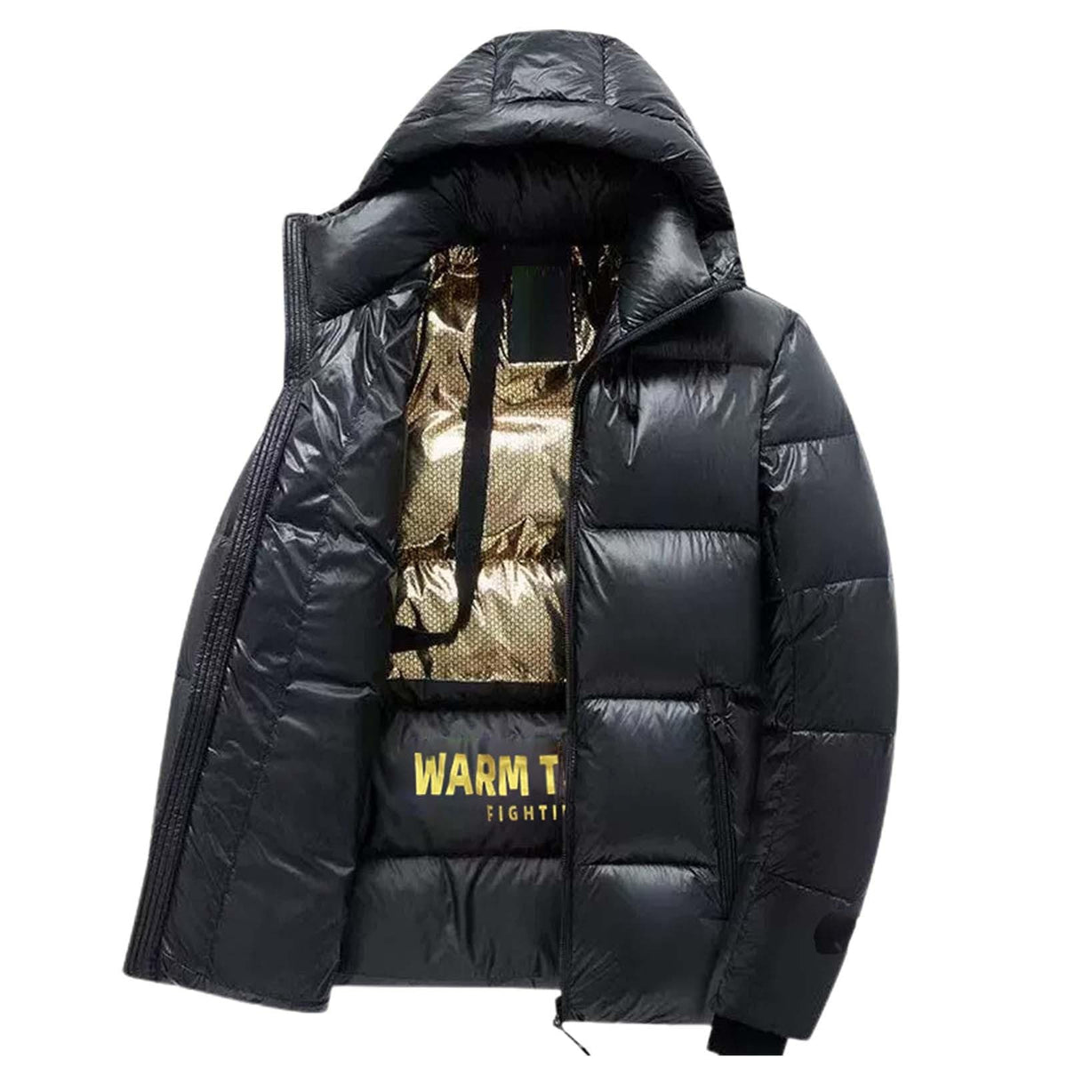 Doudoune homme hiver chaude et légère – Veste slim style ski, randonnée et moto
