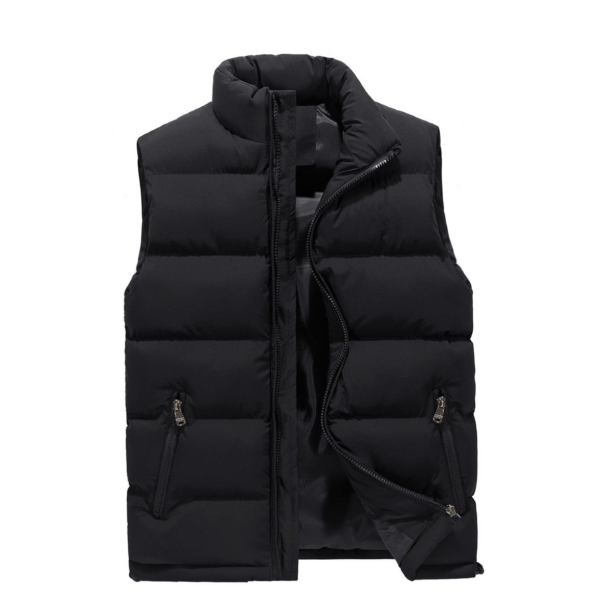 Gilet sans manches homme JJPAR – Zippé, col montant
