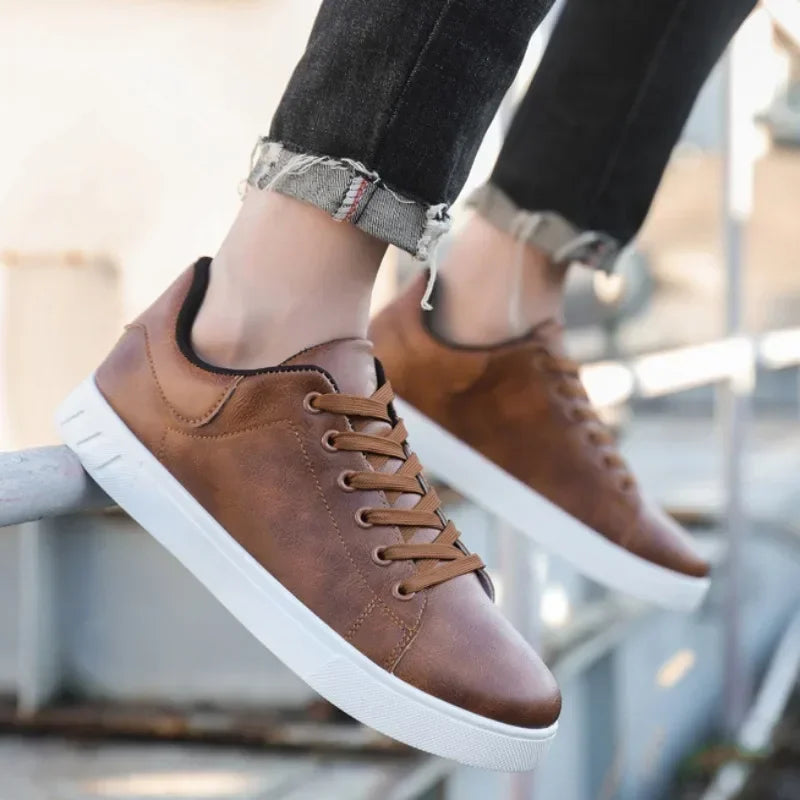 Mocassins Homme Style Britannique – Chaussures Plates en Cuir, Élégantes & Décontractées – Printemps/Été