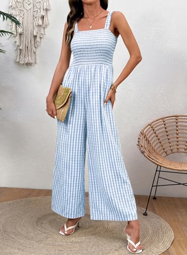 🌿 Dokotoo – Combinaison ample sans manches pour femme, pantalon large et poches