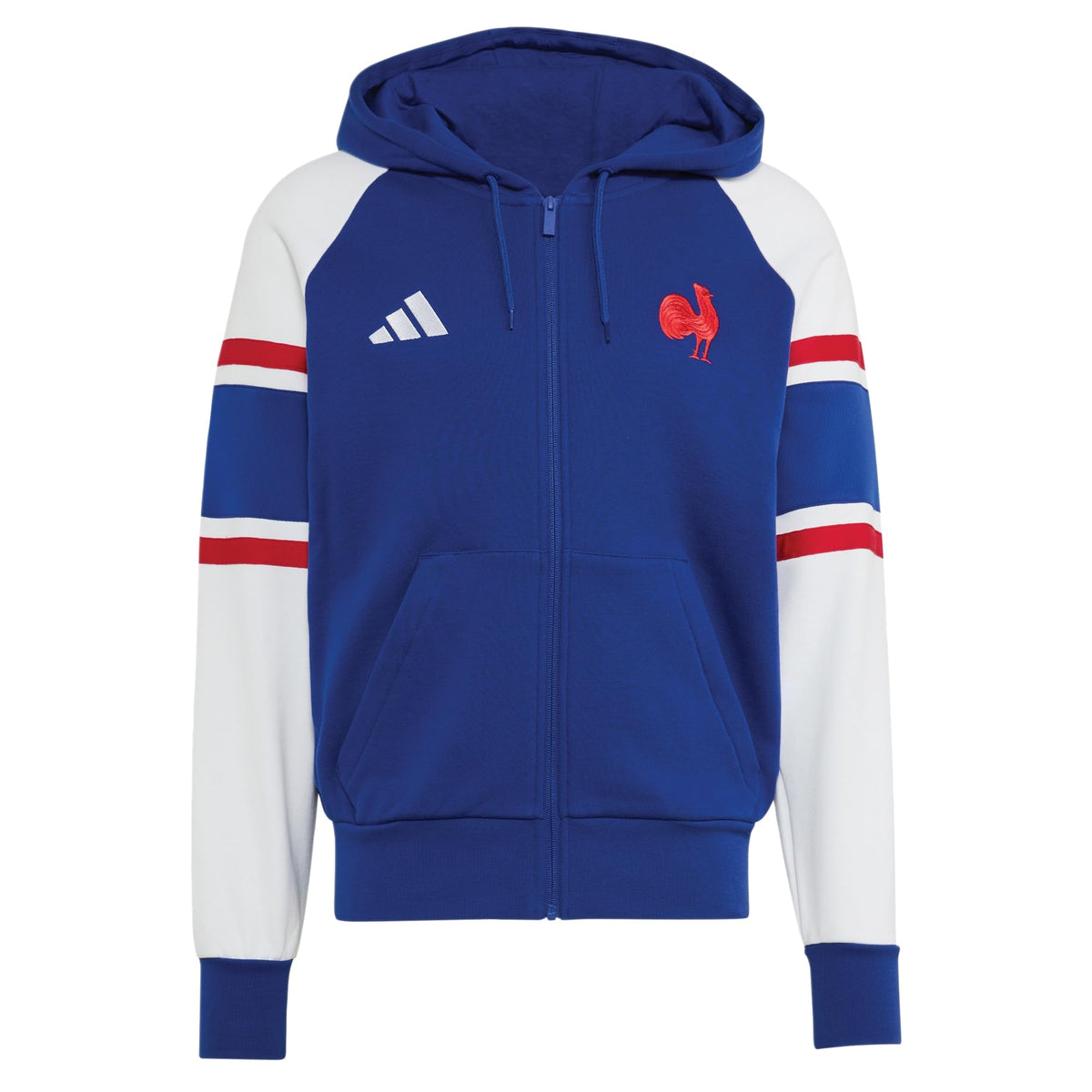 Sweat zippé à capuche adidas France Rugby Travel homme