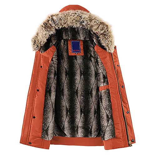 Manteau à fourrure pour homme – Doudoune multi-poches avec éléments amovibles – Style outdoor et urbain