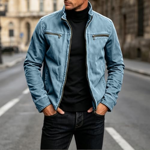 Veste en coton pour homme – Manteau décontracté doux et chaud – Style outdoor classique