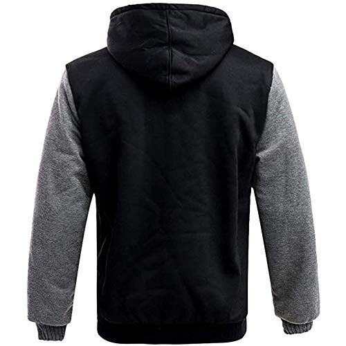 LBL – Veste Homme Épaisse à Capuche – Blouson Manches Longues, Décontracté & Urbain
