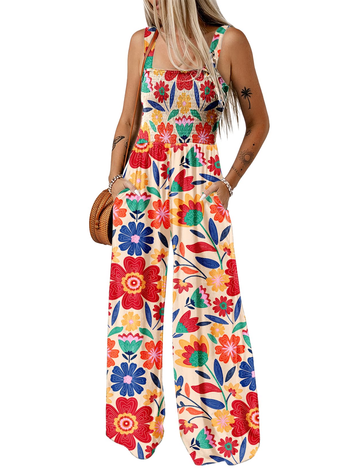 Dokotoo – Combinaison femme oversize sans manches, style salopette et coupe décontractée
