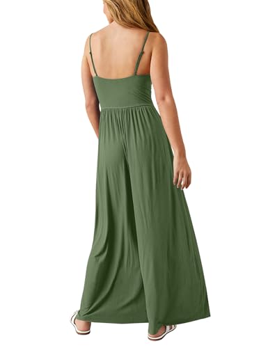Relipop – Combinaison femme à bretelles fines, dos nu et pantalon large – Casual chic