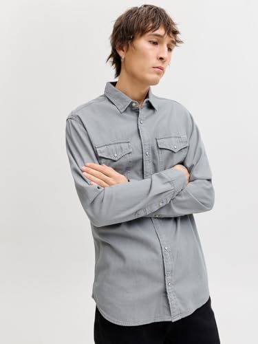 JACK & JONES – Chemise en jean coupe confort pour homme – Style décontracté et urbain