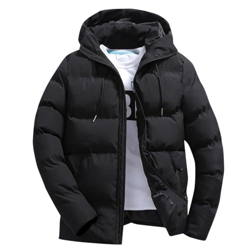 Doudoune Homme Hiver Slim Fit à Capuche – Parka Chaude Zippée & Grande Taille