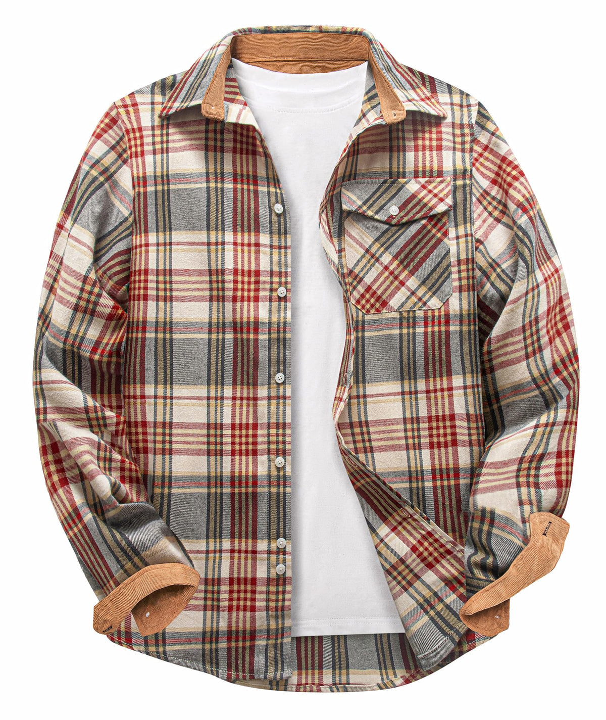 ZITY – Chemise Flanelle Homme à Carreaux – Style Casual, Chaleureux & Intemporel