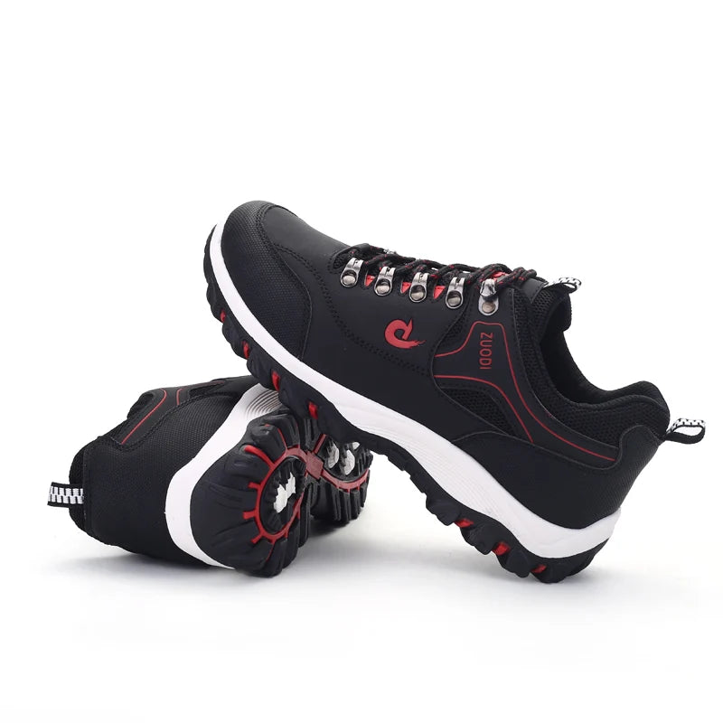 Baskets Homme en Cuir – Chaussures Décontractées, Légères & Confortables pour la Marche – Printemps, Automne & Hiver