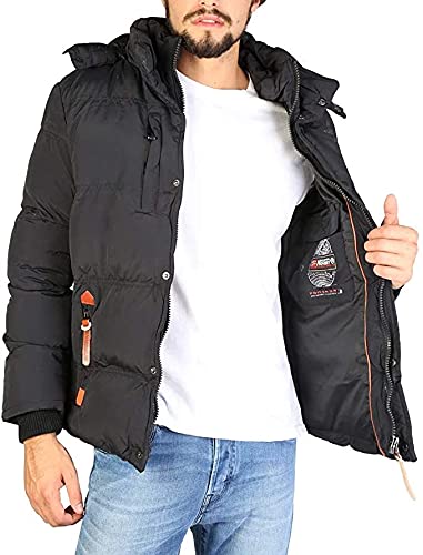 Geographical Norway Verveine Men – Doudoune Chaude à Capuche Homme – Veste Outdoor Rembourrée pour l’Hiver