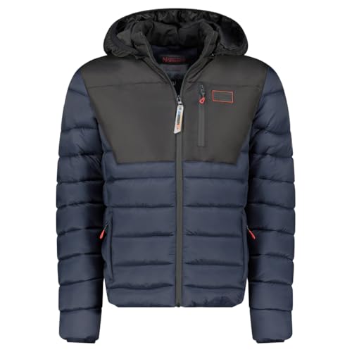 Geographical Norway Batilo Homme – Doudoune chaude et matelassée pour homme – Veste coupe-vent automne-hiver