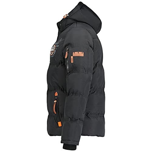 Geographical Norway Verveine Men – Doudoune Chaude à Capuche Homme – Veste Outdoor Rembourrée pour l’Hiver