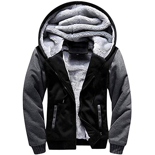 LBL – Veste Homme Épaisse à Capuche – Blouson Manches Longues, Décontracté & Urbain