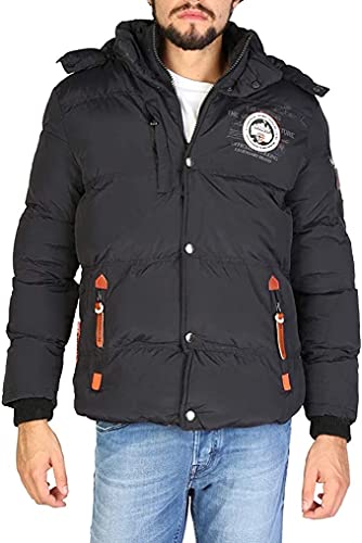 Geographical Norway Verveine Men – Doudoune Chaude à Capuche Homme – Veste Outdoor Rembourrée pour l’Hiver