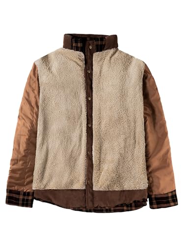 Chemise homme Mr.Stream en flanelle à carreaux doublée sherpa