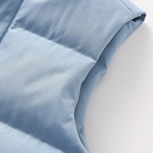 Doudoune Sans Manches Homme à Col Montant – Gilet Matelassé Chaud & Ultra-Léger pour l’Hiver