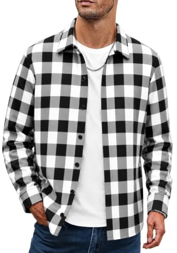 Gavliuu – Chemise Homme à Carreaux Manches Longues – Style Casual & Décontracté