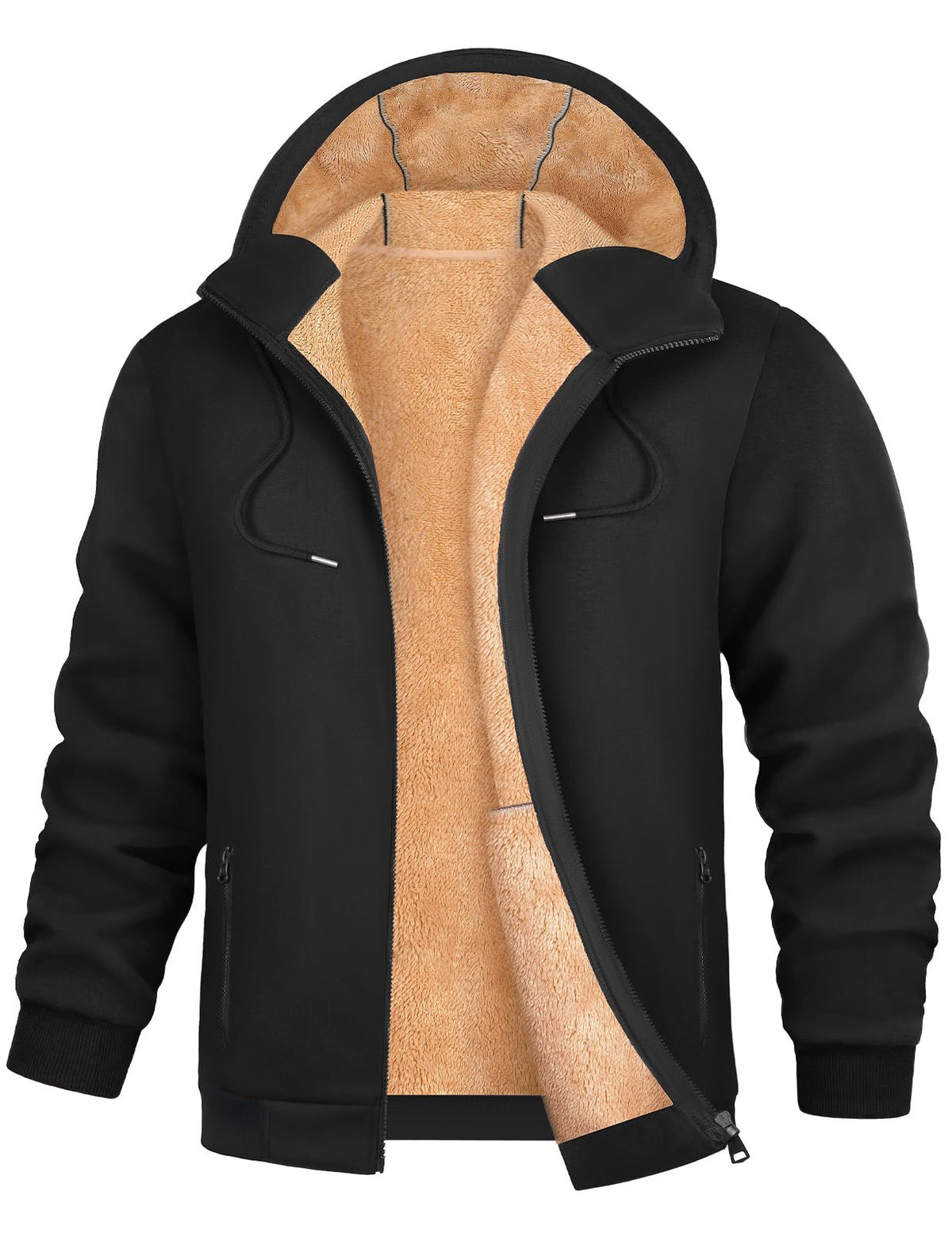 Sweat à capuche PASUDA zippé en polaire pour homme