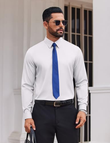 COOFANDY – Chemise homme infroissable à manches longues – Coupe régulière, style business et décontracté