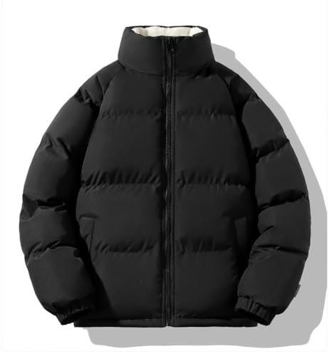 Oanviso – Doudoune courte unisexe pour homme – Veste polaire épaisse et oversize pour automne/hiver