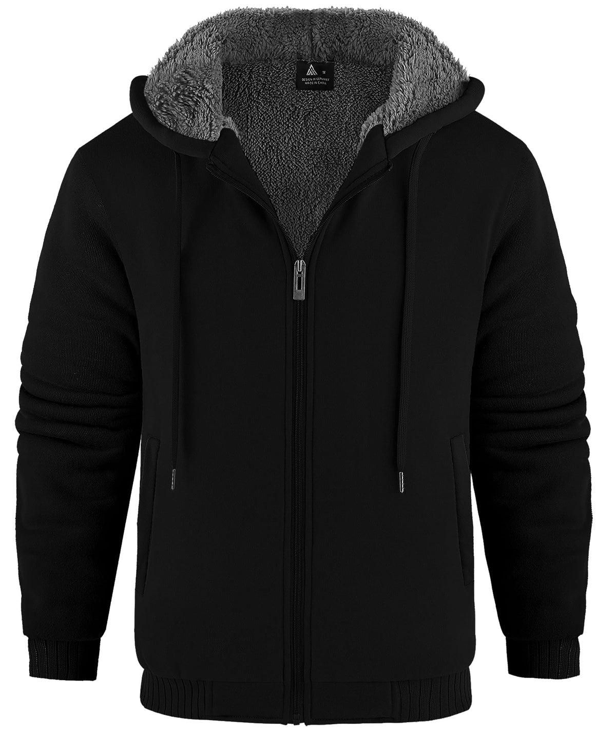 Sweat à capuche zippé homme JACKETOWN – doublé et chaud